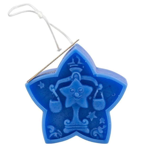 Vela sin humo con fragancia de larga duración, vela de aromaterapia con forma de estrella para sala de estar, 75g, diseño de doce constelaciones