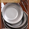 thumbnail image 3 of 4pcs Camping Tableware Sets Reusable Stainless Steel Plates and Bowls, 3 of 8