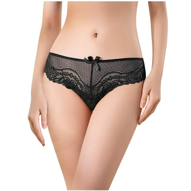ESSSUT Underwear Womens Women Sexy Lace Bowknot Underwear Lingerie Panties  Ladies Underwear Underpants T-String Lingerie For Women S 