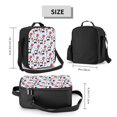 thumbnail image 3 of Cauagu Panda And Rose Insulated Lunch Bag - Reusable Lunch Box Thickened Thermal Leakproof Lunch Tote Bag for Adult Office/Travel Picnic, 3 of 7