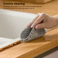 thumbnail image 4 of Cateissary Cepillo de limpieza Baño Palma Silicona Mostrador Fregadero Fregadero Hogar Reutilizable Anti-arañazos Fregado Manual Pad Suministros de limpieza para el hogar Verde Cateissary HA063622-02, 4 of 6