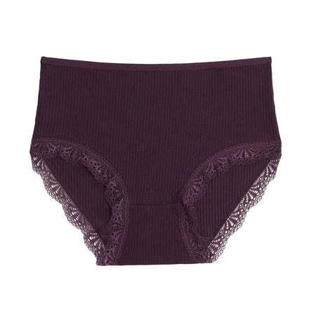 

Yuelianxi Women s Fashion Fashion High Waist Underwear Solid Color Briefs Underwear Women Panties