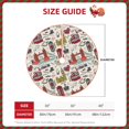 thumbnail image 3 of Daiia London Landmark1 Drawing Merry Christmas Tree Skirt , Xmas Large Lace-up Tree Skirt, Santa Snowflakes Rustic Home Decorations New Year Party Farmhouse Decor-48", 3 of 7