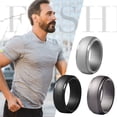 thumbnail image 4 of Avaner Silicone Wedding Ring for Men: 8 Pack 8mm Width Breathable Air Grooves Silicone Rubber Wedding Engagement Bands Valentine's Day Gift, Size 7, 4 of 4