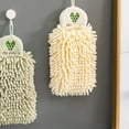 thumbnail image 6 of Kripyery Quick-drying Hanging Hand Towel Soft Chenille Stylish Washcloth Hanging Towel for Household, 6 of 8