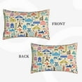 thumbnail image 4 of Balery Famous Places Bedding Queen Pillow Cases - Envelope Closure - Soft Brushed Microfiber Fabric - Shrinkage and Fade Resistant Pillow Cases-20"x30", 4 of 9