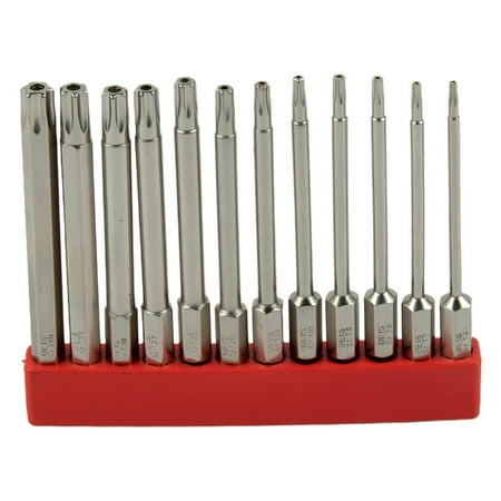 

12 Pcs Hollow Torx Screwdriver Bits Hex Shank -T40 Tool for Exact Screw Unscrew