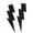 black, variant on Multicolor 80s Neon Earrings Acrylic Exaggerated Lightning Bolt Dangle Drop Pendant Vintage Earrings Halloween Retro 80 90's Party Costume Accessories Jewelry for Women