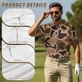thumbnail image 5 of Aplkyhs Matching Couple Tennis Shirts Couple Camo Hunting Duck Golf Matching Outfits 4-Way Stretch Golf Shirts for Men Quarter Zip Golf Accessories for Men Suitable for Outdoor Sports, 5 of 6