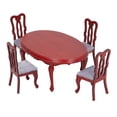 thumbnail image 2 of Muebles en miniatura, juego de mesa y sillas para casa de muñecas, muebles de cocina para casa de muñecas, juego de mesa y sillas, integración perfecta, 2 of 9