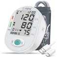 thumbnail image 1 of Tensiómetros, Monitor de Presión Arterial - Tensiómetro con Brazalete Grande de 8.7''-17.3'', Pantalla Grande, 2 Usuarios, 198 Memorias, Color Blanco, 1 of 5