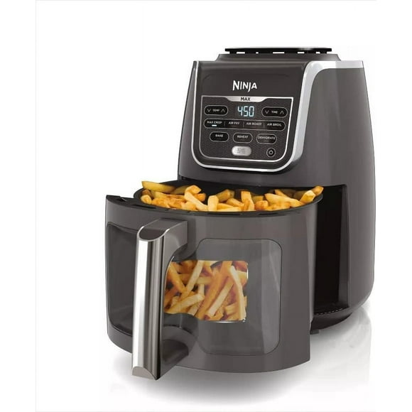 REFURBISHED - Ninja AF171 EzView Max XL Air Fryer that Cooks, Crisps, Roasts, Broils, Bakes, Reheats & Dehydrates, with 5.5 Quart Capacity, and a EzView Window