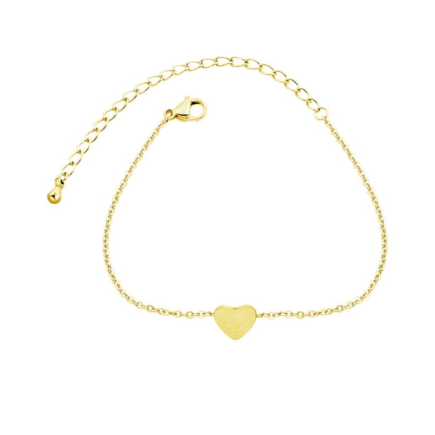 Sonducket de acero inoxidable para mujer, joyería para parejas, pulseras decorativas en forma de corazón, brazalete de regalo, vestido para Ropa, zapatos y accesorios Miscelánea Oro Sonducket AP014920-01