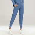 thumbnail image 4 of TFixol Pantalones deportivos para mujer Color sólido Bolsillo de cintura alta Secado rápido, 4 of 8