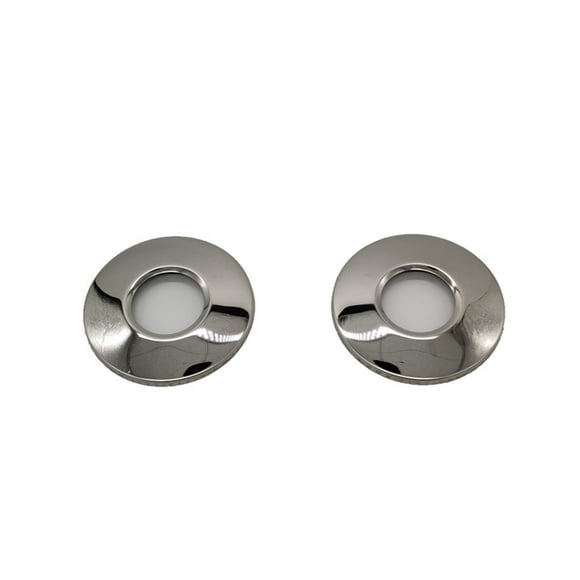 keepw 2 Pieces Stainless Steel Swimming Pool Ladder Cover Plate Replacement Detachable Glossy Handrail Plates Part Accessories