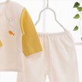 thumbnail image 5 of CAUYDYNew Born Baby Layette Gift Set-7 Piece Cotton Girl Boy Cute Cartoon Clothing and Essentials Accessories 0-3 month0-3 ML101-Light Yellow,0-3 M), 5 of 5