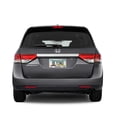 thumbnail image 4 of Honda Logo Dual Logo 3D Embossed Letters on Mirror Chrome Metal License Plate Frame, 4 of 8