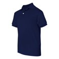 thumbnail image 3 of Hanes Cotton-Blend Jersey Polo (054Y) Navy, XS, 3 of 4