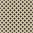 thumbnail image 1 of Ahgly Company Machine Washable Indoor Square Transitional Vanilla Gold Area Rugs, 6' Square, 1 of 7