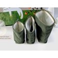 thumbnail image 4 of Corduroy Makeup Bag Set 3 Cosmetic Toiletry Travel Pouch Organizer for Purse Tote, Women Girls Gift, Large Medium Small, Solid Sage Green, 4 of 4