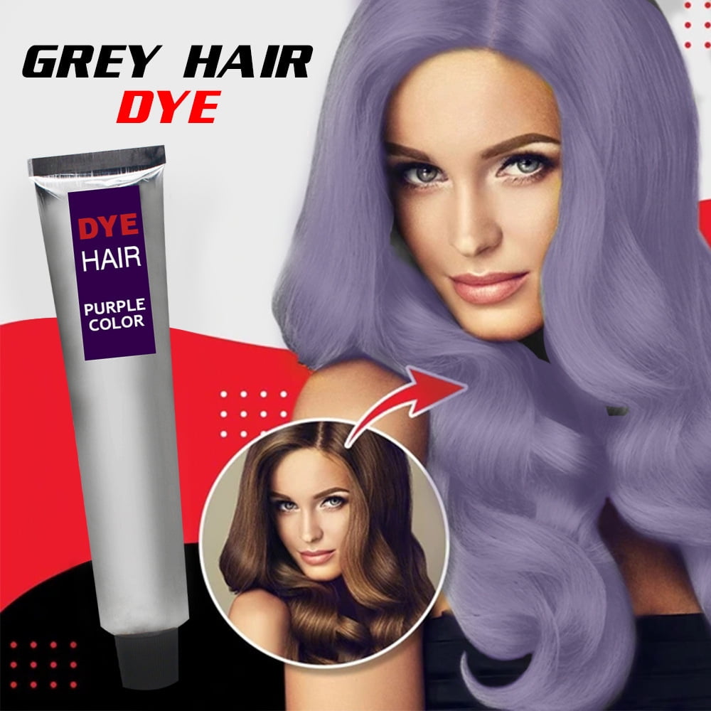 HRSR Purple Hair Dye Hair Coloring Cream Permanent Color for Beautiful
