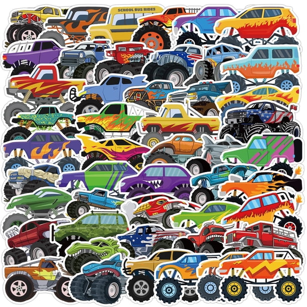 Pegatinas Monster Truck Waterproof Graffiti para ordenador portátil y más
