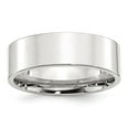thumbnail image 3 of 925 Sterling Silver 7mm Comfort Fit Flat Band Ring Size 10, 3 of 6