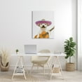 thumbnail image 2 of Stupell Industries White Pit Bull Dog Playing Guitar Mustache Sombrero Canvas Wall Art, 30 x 40, Design by Tai Prints, 2 of 5