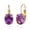 Alexandrite-April, variant on Cut-Oval Garnet Leverback Earring for Women 18k Gold Plated Oval Dark Blue CZ Lever Drop Earring January Birthstone Gift Garnet Jewelry Valentine's Day Gift for Her