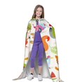 thumbnail image 4 of Honeii Travel Animals Print Poncho Cape, Cloak Coat, Snuggly Hooded Wearable Blanket, Hooded Cape For Teenagers,Halloween Costumes-Large, 4 of 7