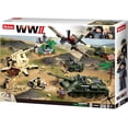 thumbnail image 2 of Sluban Kids Army Building Blocks WWII Series Battle Of Kursk Building Toy Army Fighter Jet & Tank 998 Pc Set, 2 of 2