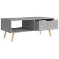 thumbnail image 3 of vidaXL Coffee Table Concrete Grey 100x49.5x43 cm Engineered Wood, 3 of 4