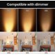 thumbnail image 4 of 8-Pack 35w 12v Dimmable MR16 Gu5.3 Halogen Bulbs, 400 Lumens, 2800k Warm White, Glass Cover, 4 of 5