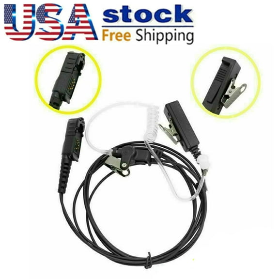 Surveillance Headset Earpiece with Mic PTT Compatible with Radios XPR3300 XPR3500 XPR3300e XPR3500e DP2400 DP2600 DEP550 DEP570 Portable radio