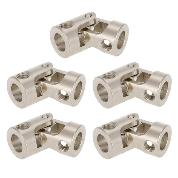 5 piezas de acoplador de eje para coche RC, conector de motor, acoplamiento de junta universal, bricolaje