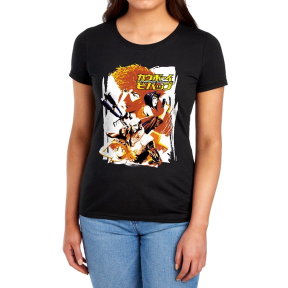 Cowboy Bebop Crew Bounty Hunting Women's T Shirt, Black, Medium
