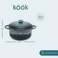 thumbnail image 4 of Kook Ceramic Mini Cocotte Set, 12 Oz, Set of 4, Stone Ombre, 4 of 8