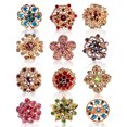 thumbnail image 2 of Jumpingount 12 Uds. De broches pequeños, accesorios de joyería de diamantes de imitación brillantes, alfiler de aleación de moda con personalidad, Ropa, zapatos y accesorios Miscelánea Jumpingount  BFH001310-00, 2 of 6