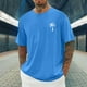 thumbnail image 1 of Tops para hombre, blusas y camisas de cuello redondo y manga corta para hombre, blusas casuales de moda para hombre, blusas deportivas de cuello redondo y manga corta, blusas de poliéster para hombre, 1 of 4