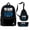 Black, variant on Jey Uso Main Event Backpack 3 Piece Set Rucksack Crossbody Bag Women Men Casual Daypack Travel Bags