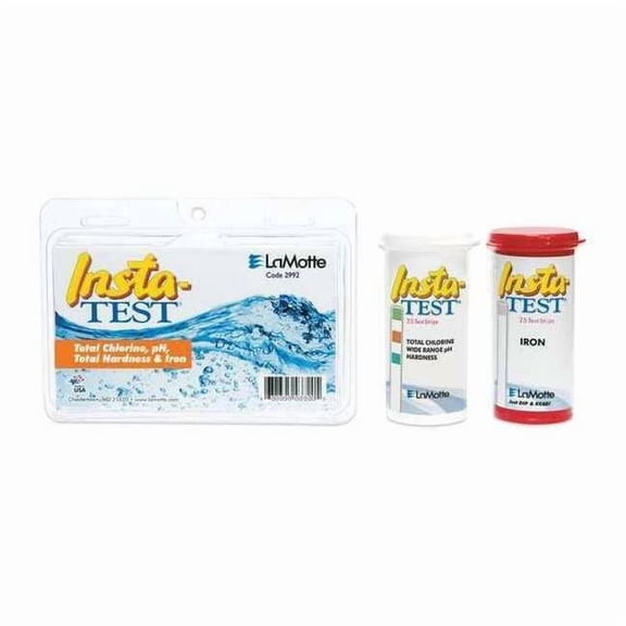 Insta-Test Test Strips,4 in.L.,Iron,Hardness,PK50 2992
