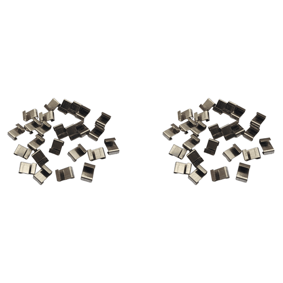 50Pcs Stainless Steel Z-Lap Type Greenhouse Glazing Clips Garden Supplies Clips,50 x Greenhouse Glazing Clips,silver