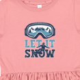 thumbnail image 4 of Inktastic Let It Snow Snowboarding Girls Toddler Dress, 4 of 5