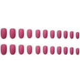 thumbnail image 3 of 24PCS Wedding Fake Nail Tip Round Matte Full Cover False Nail Tip with Glue, 3 of 4