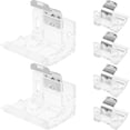 thumbnail image 1 of Shisuyan Adjustable Louver Brackets 6pcs Aluminum Curtain Brackets Fixation Hardware Simple Mounting, 1 of 9
