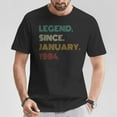 thumbnail image 2 of 41 Years Old Legend Since January 1984 41st Birthday T-Shirt – Vintage Aged to Perfection Tee, Retro 1984 Classic Birthday Gift for Men and Women, Funny 41st Party Outfit, 2 of 3