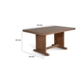 thumbnail image 5 of Yael Dining Table-60 Inch Rectangular Plank Top-Light Brown Mahogany, 5 of 7