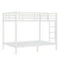 thumbnail image 4 of Generic Full over Full Metal Bunk Bed for Teens & Adults - Space-Saving Design, Noise Reduced, No Box Spring Needed, Heavy-Duty Steel Frame,White, 4 of 9
