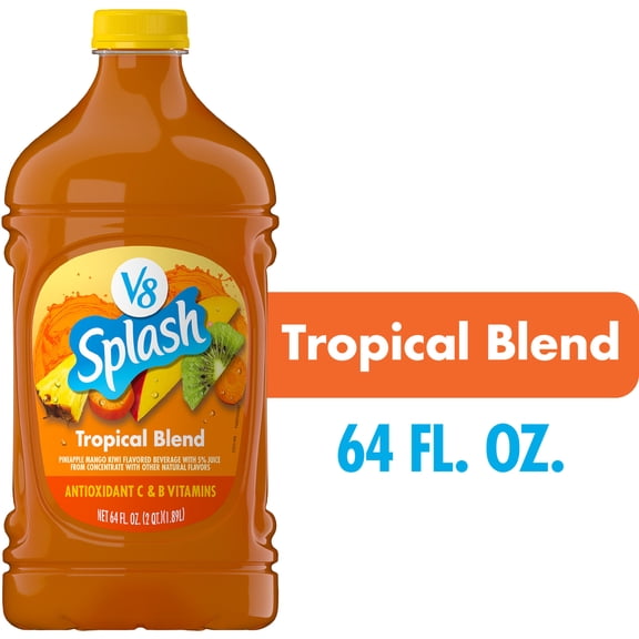 V8 Splash Tropical Blend Flavored Beverage, 64 fl oz Bottle
