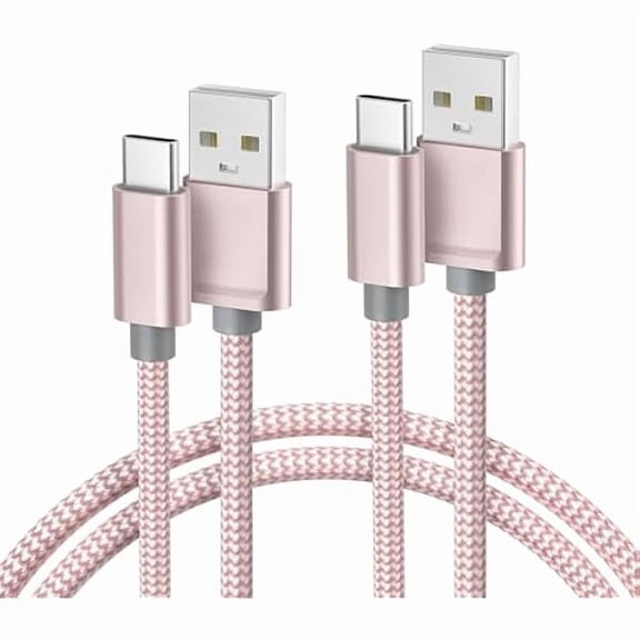 0829 USB Type C Charger Cable 6.6FT 2Pack,Charging Cord for Kindle Fire HD 7 2022 12th,10 9th 2019,8 10th 2020,Paperwhite 11th 2021 Generation,Samsung Galaxy A03s,A51,A52,A53,iPhone 16 16e
